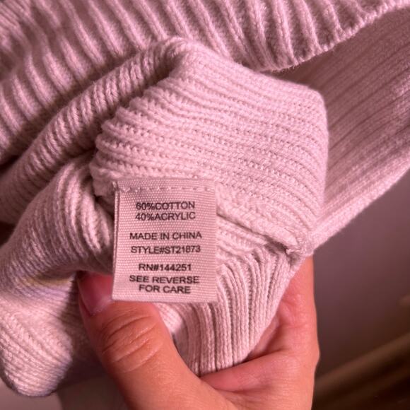 Jessica Simpson Checkerboard Knit Sweater Long Sleeve Crew Neck Women's Large - Picture 3 of 6